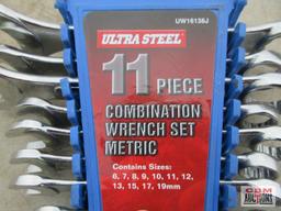 UltraSteel UW16138J 11pc Combination Wrench Set Metric...