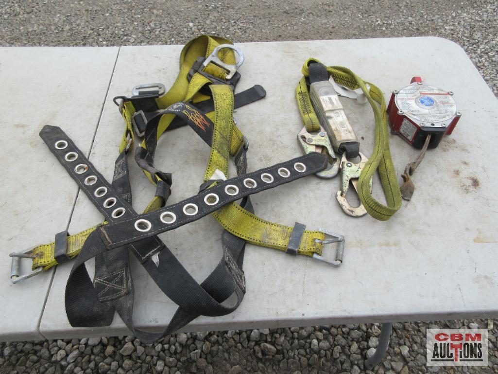 Guardian Fall Protection 75-310LBS Harness & Retractable Line... *ELB