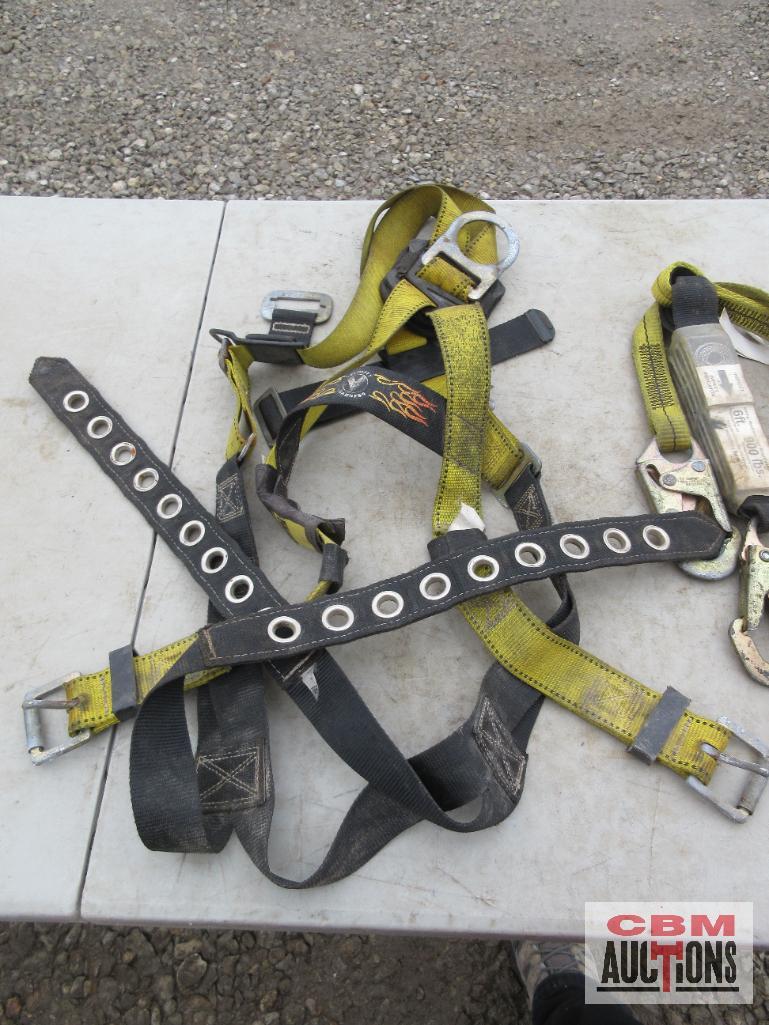 Guardian Fall Protection 75-310LBS Harness & Retractable Line... *ELB