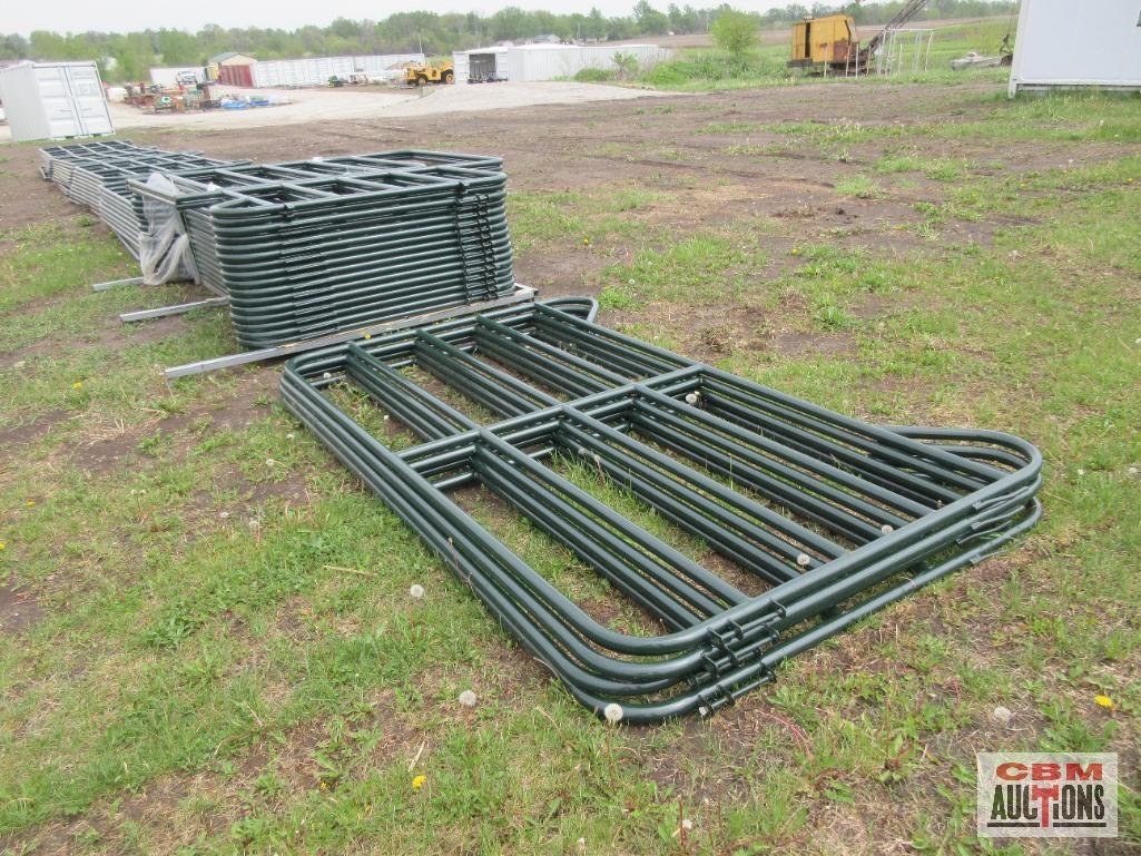 TMG-LSP10 Livestock 5 Bar Corral Panels & Gates (58) 5.5'x10' Panels & (2) Walk Through Gates *South