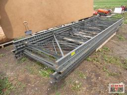 (6) 4'x16' Upright Pallet Rack Legs