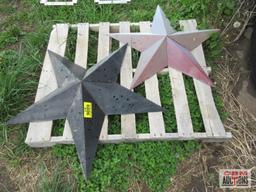 Metal Decorative Stars - Set of 2