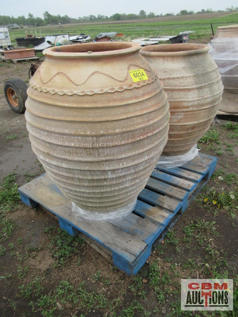 (2) Large Flower Planters