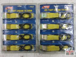 American Forge Pro 85337 4pc 1" x 6' Locking Tie Dows - Set of 2