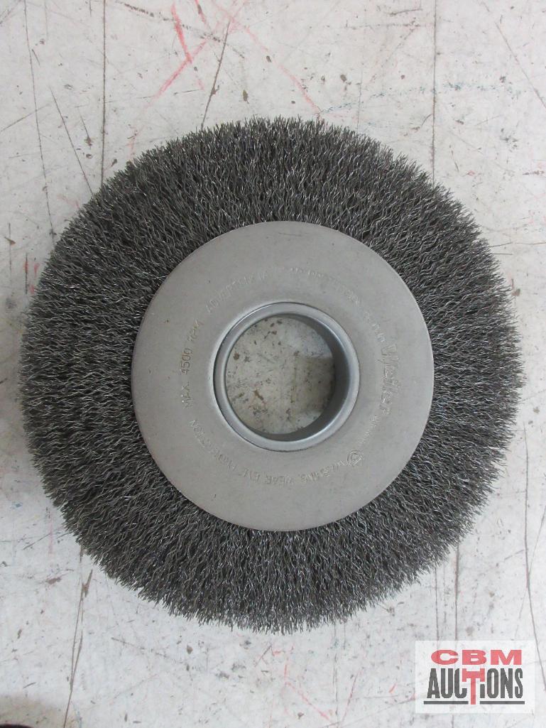 Weiler 06110 8" Medium Crimped Wire Wheel .0118 Wire 2" A.H. (TLM-8) Weiler 03100 7" Wide Crimped