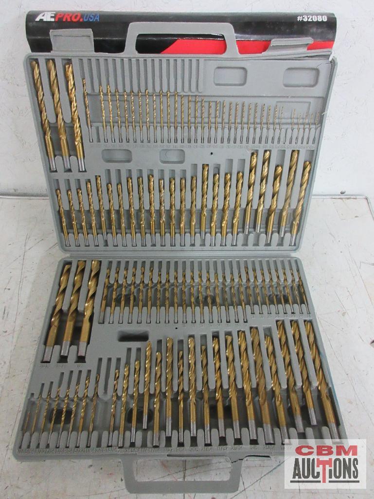 ATE PRO U.S.A. 32080 115pc Titanium Drill Bit Set w/ Molded Storage Case