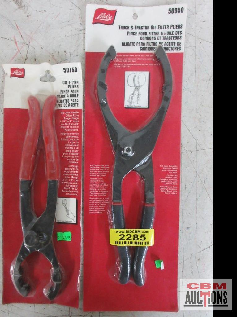 Lisle 50750 Oil Filter Pliers Lisle 50950 Truck & Tractor Oil Filter Pliers