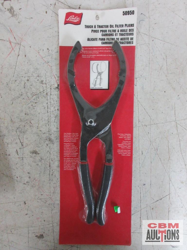 Lisle 50750 Oil Filter Pliers Lisle 50950 Truck & Tractor Oil Filter Pliers