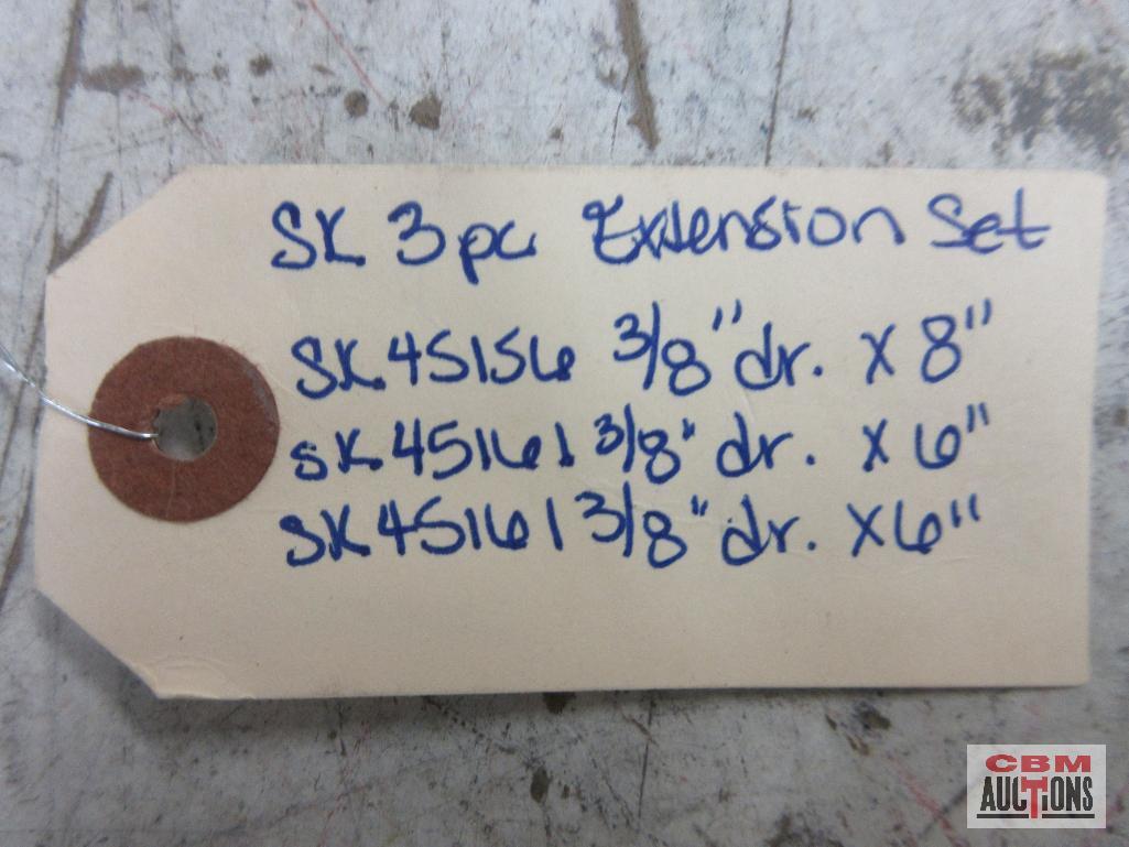 SK - Made in U.S.A. SK 45156 3/8" Dr. x 8" Extension SK 45161 3/8" Dr. x 6" Extension SK 45161 3/8"