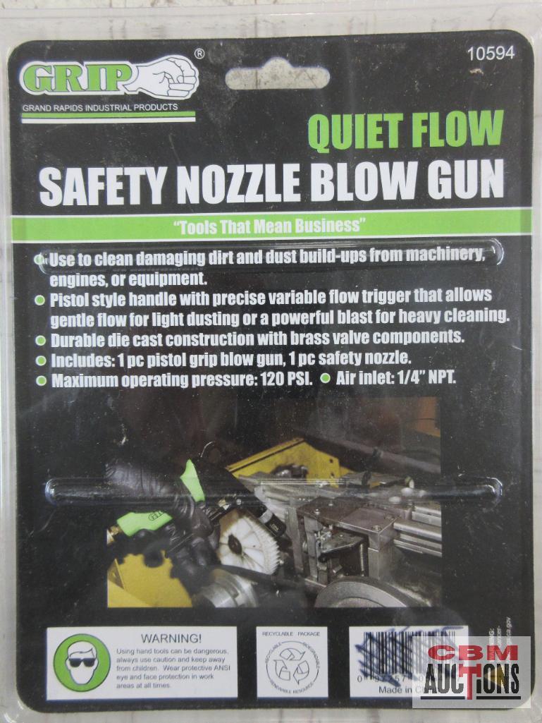 ...Air Blow Gun... Grip 10594 Quiet Flow Safety Nozzle Blow Gun...