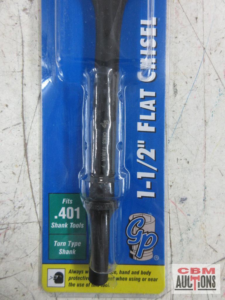 Grey Pneumatic... CH100 1/2" Flat Chisel 7" Long .401 Shank CH101 5/8" Flat Chisel .7" Long 401 Shan