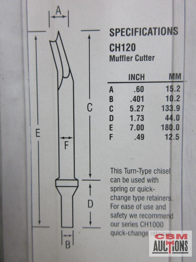 Grey Pneumatic CH117 1" Diameter Hammer .401 Shank CH117-7 1" Diameter Hammer 7" Long .401 Shank