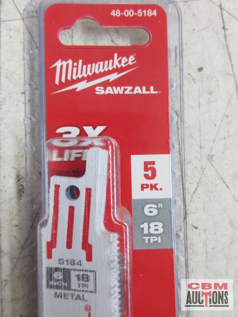 Milwaukee 48-00-5090 4" Sawzall Blades 10 TPI Thick Metal... Milwaukee 48-00-5183 4" Sawzall Blades 