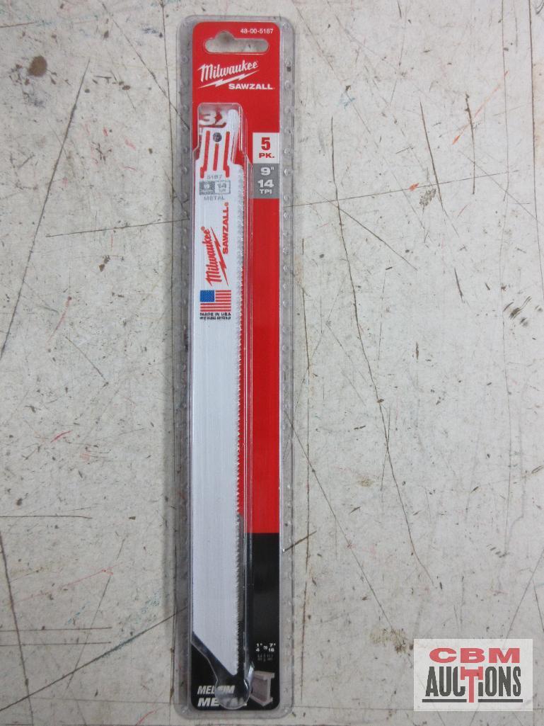 Milwaukee 48-00-5090 4" Sawzall Blades 10 TPI Thick Metal... Milwaukee 48-00-5183 4" Sawzall Blades 