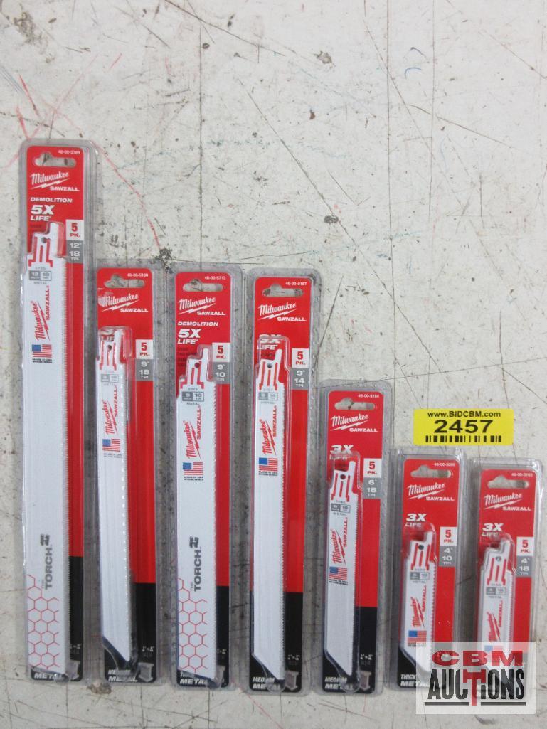 Milwaukee 48-00-5090 4" Sawzall Blades 10 TPI Thick Metal Milwaukee 48-00-5183 4" Sawzall Blades 18