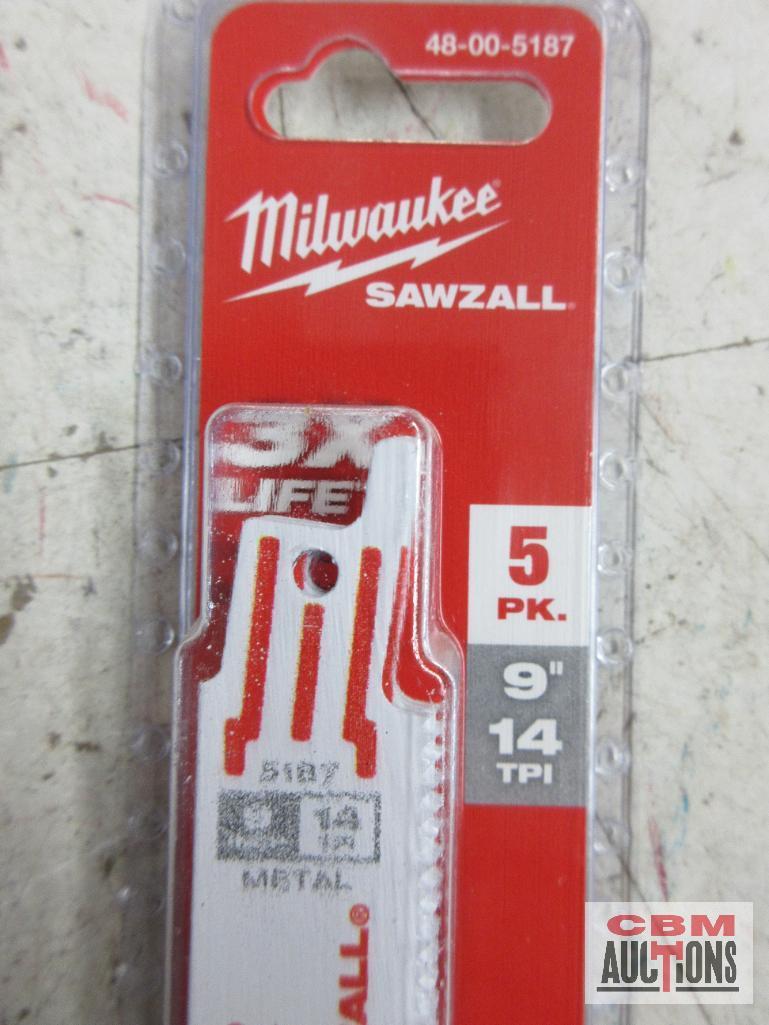 Milwaukee 48-00-5090 4" Sawzall Blades 10 TPI Thick Metal Milwaukee 48-00-5183 4" Sawzall Blades 18