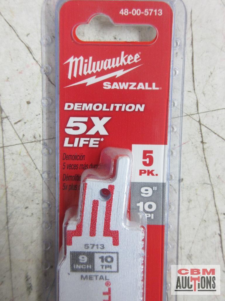 Milwaukee 48-00-5090 4" Sawzall Blades 10 TPI Thick Metal Milwaukee 48-00-5183 4" Sawzall Blades 18