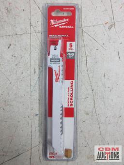 Milwaukee 48-00-5041 Wood Bi-Metal Sawzall Baldes 4/6 TPI Clean Wood Milwaukee 48-00-5026 9" Sawzall