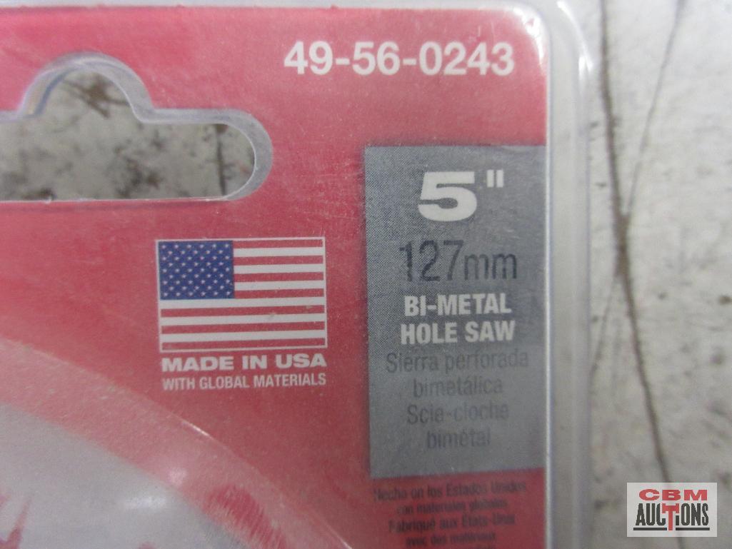 Milwaukee 49-56-0227 4-3/8" Bi-Metal Hole Saw Milwaukee 49-56-0237 4-3/4" Bi-Metal Hole Saw