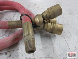 Good Year 3/8" Air Hose w/ 3 Way Brass Air Splitter