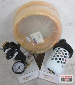 Coilhose Pneumatics N12-12A 1/2" x 12' Air Hose w/ Swivel... Coilhose Pneumatics 8824R 1/2" Filter w