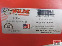 Wilde PPL3.NP/VP 3 Piece Long Pin Punch Set (3/16", 1/4" & 5/16")