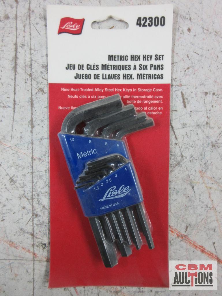 Lisle 42150 Standard Hex Key Set (.05"-5/16") Lisle 42300 Metric Hex Key Set (1.5mm-10mm)