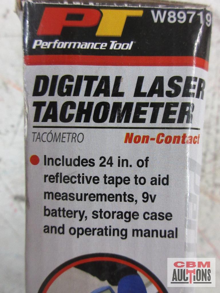 PT Performance Tool W89719 Digital Laser Tachometer Non-Contact