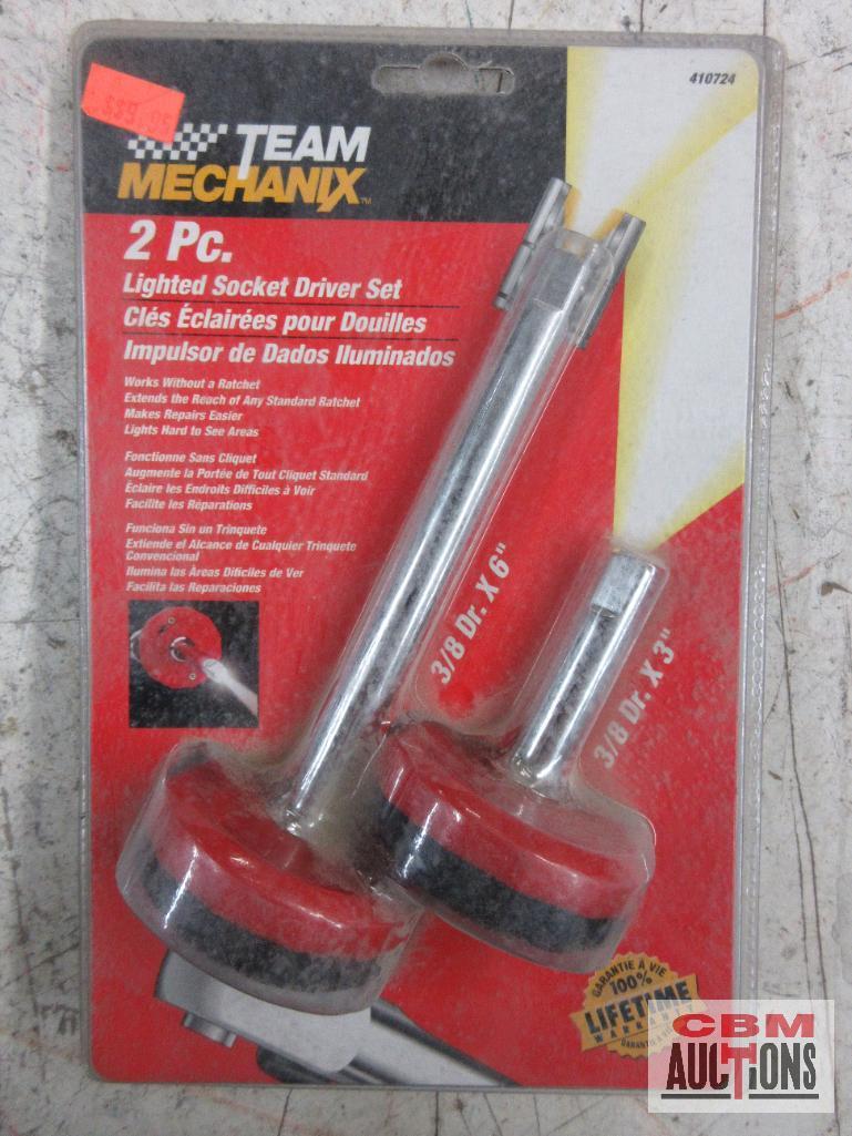 Unbranded 1/2" Drive Ratchet... Team Mechanix 410724 2pc Lighted Socket Driver Set... Ultra Tough