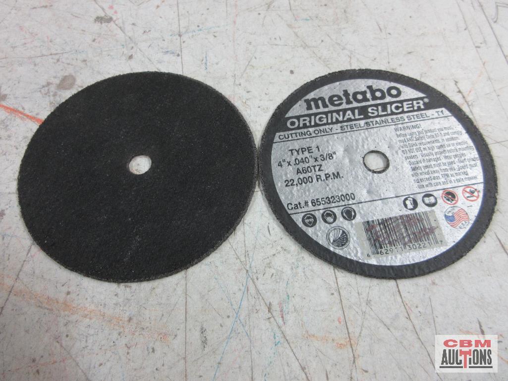 Metabo 65532300 A60 TZ Cutting - Type-1 4" x .040' x 3/8" Stainless Steel Cutting Wheels- 50 (+/-)