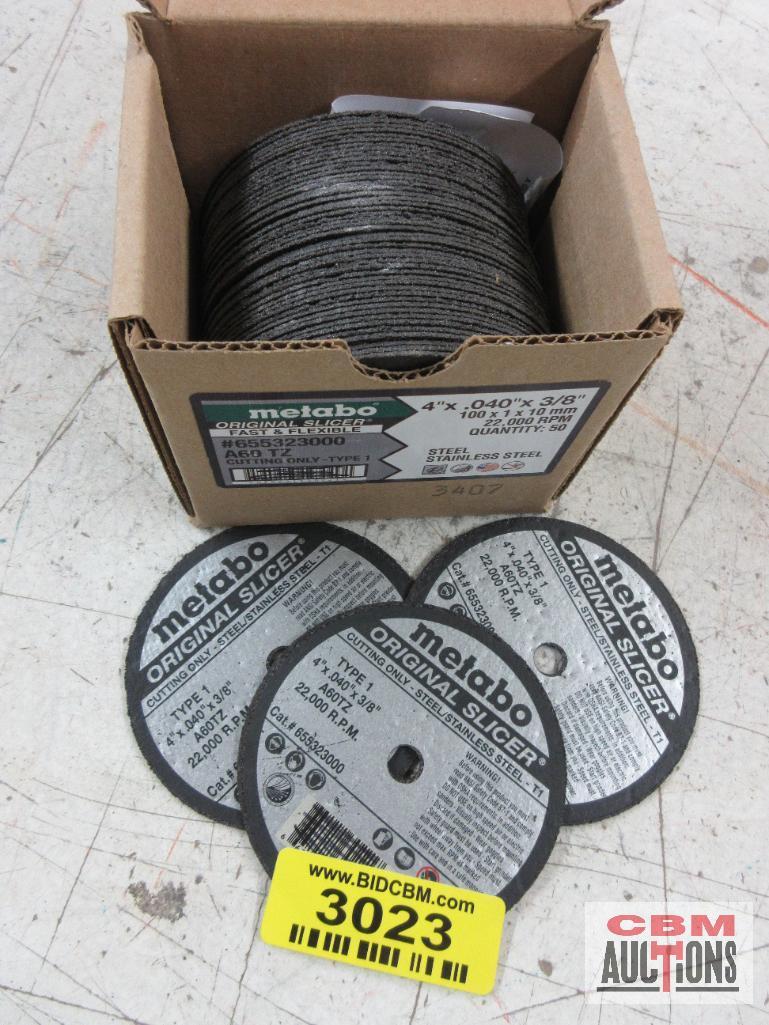 Metabo 65532300 A60 TZ Cutting - Type-1 4" x .040' x 3/8" Stainless Steel Cutting Wheels- 50 (+/-)