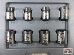 IR Ingersoll Rand SK3M8 8pc 3/8" Metric Impact...Socket Set (9mm - 19mm) w/ Molded Storage Case...