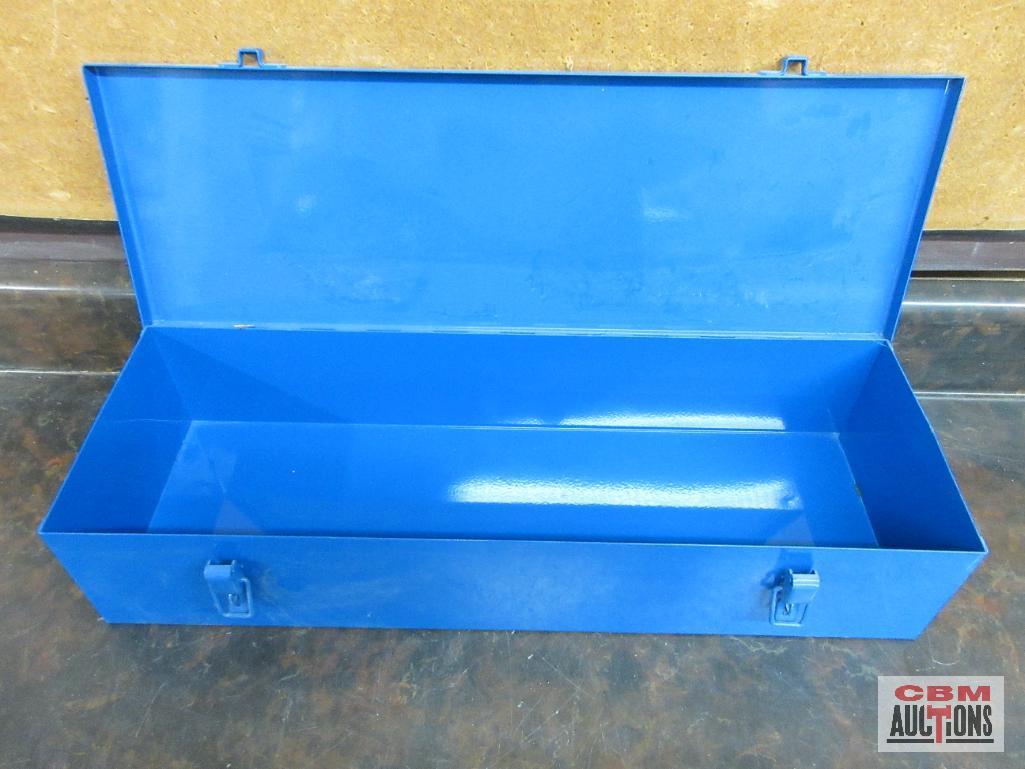 Grey Pneumatic Blue Metal Tool Box 21" x 7" x 4.5"