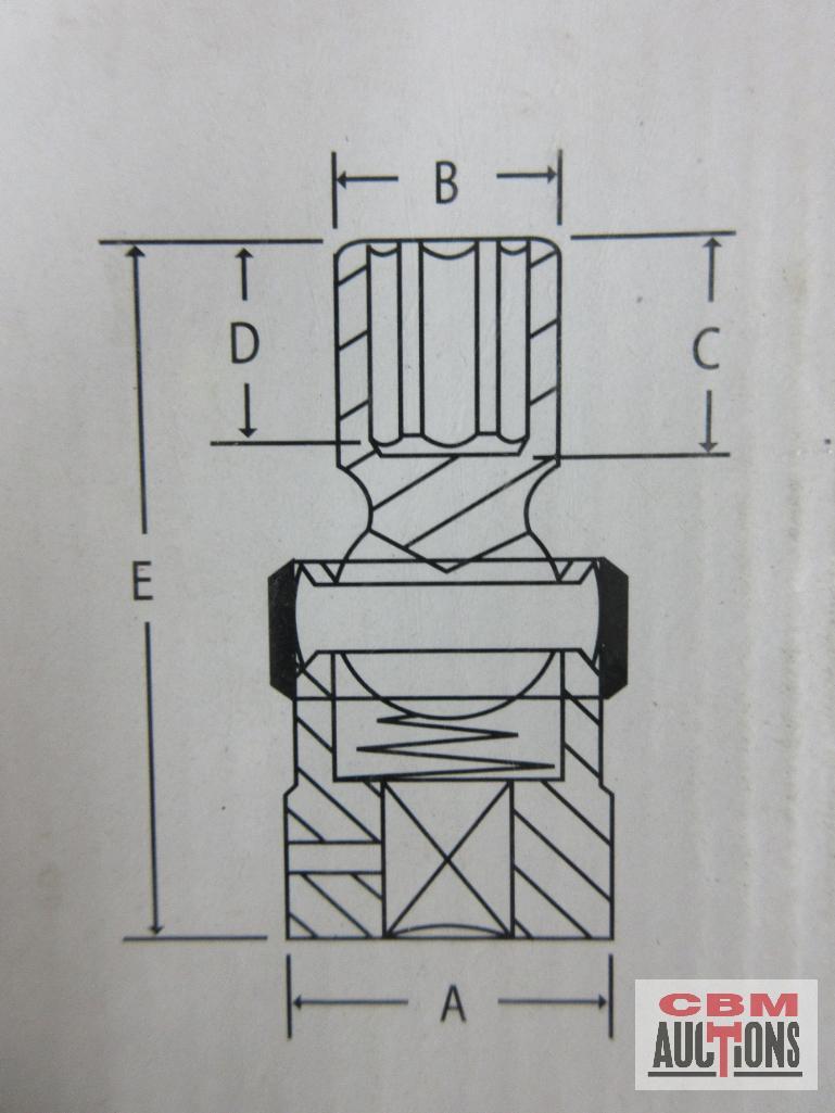 Grey Pneumatic 1314U 14pc 1/2" Drive Standard Length Fractional Universal Socket Set (716" to