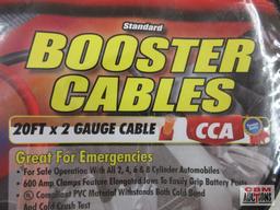 KT Industries 2-2483 Booster Jumper Cables 20' x 2 Gauge Cable...