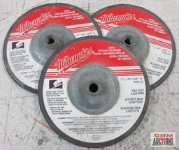 Milwuakee...7" x 10/8" x 5/8" -11 Type 27 Steel Cut Off Wheel - Set of 3