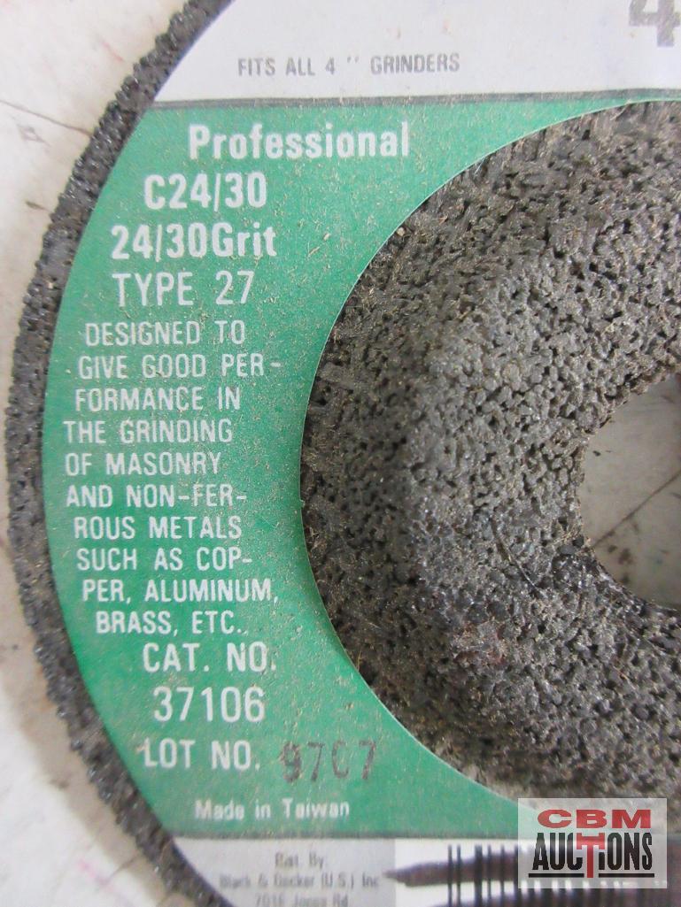 Black & Decker 37106 4" x 1/8" x5/8" Masonry Abrasive Wheels - Set of 10 (+/-)