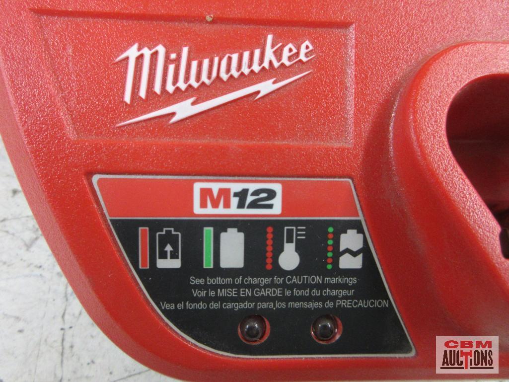 Milwaukee 48-11-2440 M12 Red Lithium-Ion 4.0AH Battery Pack Milwaukee 48-59-2401 M12 Battery Charger