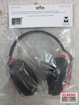 Mercer Abrasives D40001 Ear Muffs MSA Safety Works 10087605 Wrapper Red Safety Glasses... ...