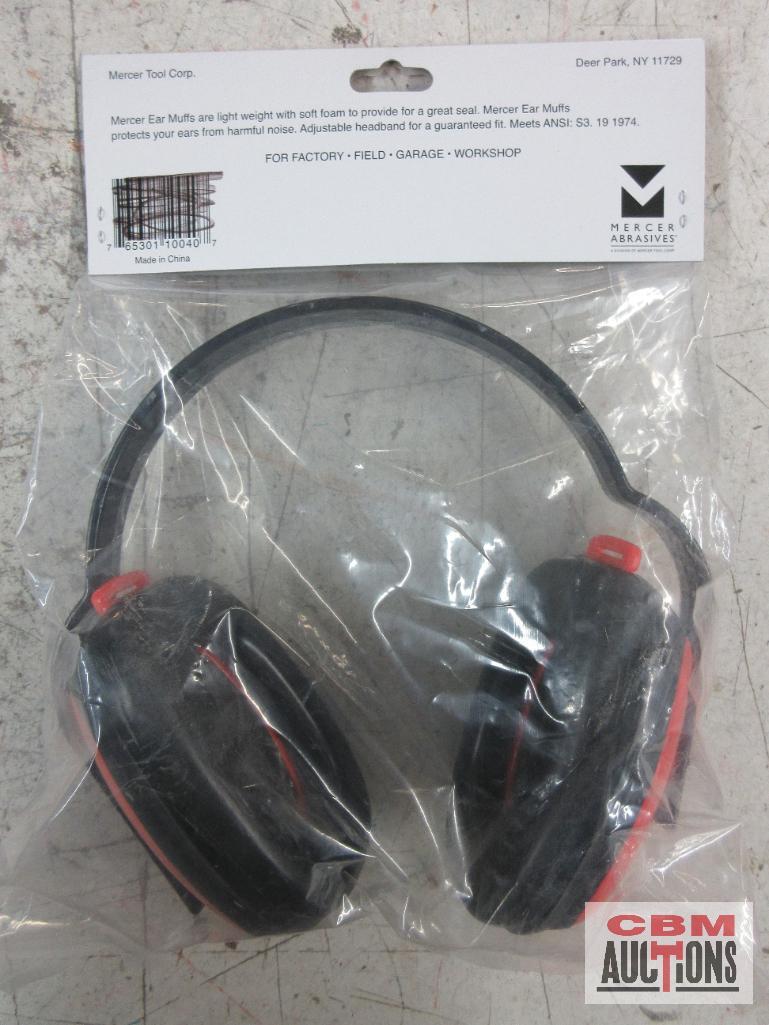 Mercer Abrasives D40001 Ear Muffs MSA Safety Works 10087605 Wrapper Red Safety Glasses... ...