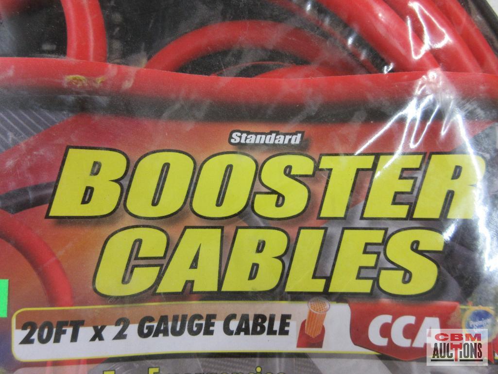 KT Industries 2-2483 Standard Booster Cables 20ft x 2 Gauge Cable