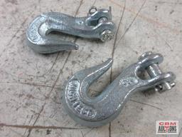 Unbranded 1/4" Clevis Slip Hooks - Set of 2