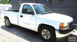 2000 GMC Sierra Pickup Truck, VIN # 1GTEC14V6YE900764