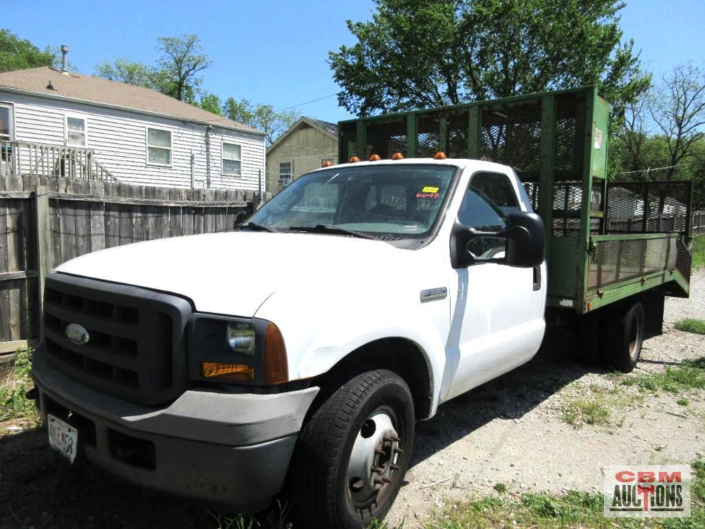 2005 Ford F-350 1 Ton Landscape Bed Truck, VIN # 1FDWF36565EB53288