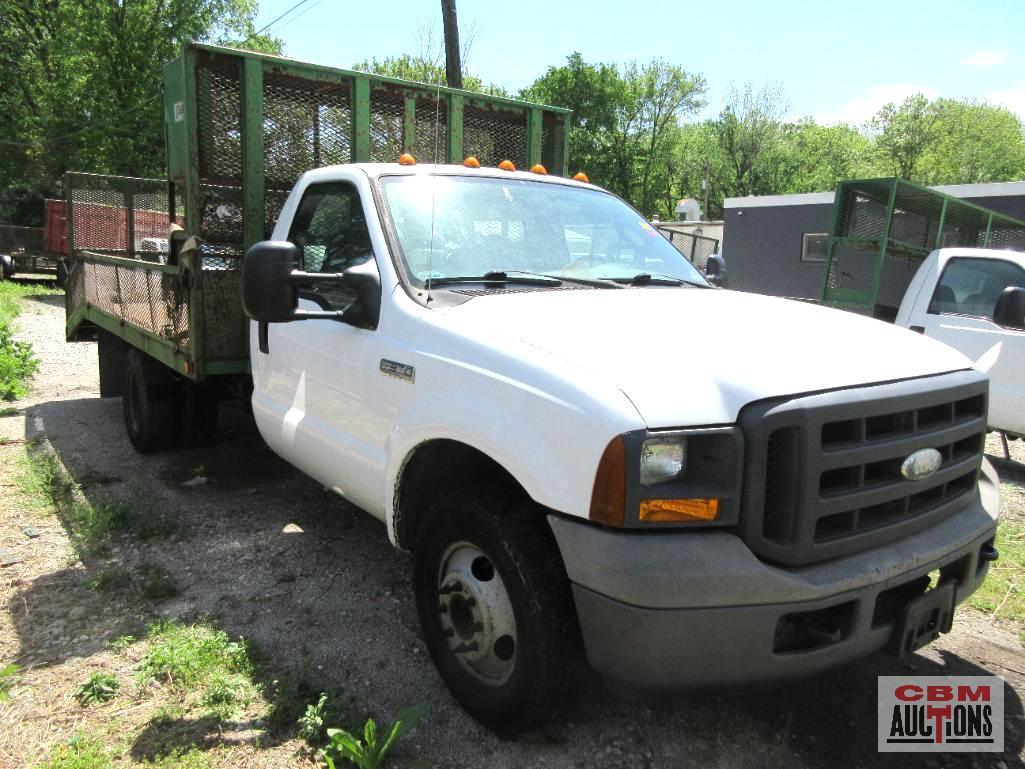 2005 Ford F-350 1 Ton Landscape Bed Truck, VIN # 1FDWF36565EB53288