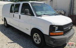 2003 Chevrolet Express 2500 Lawn Care Van, VIN # 1GCFG29T231184189