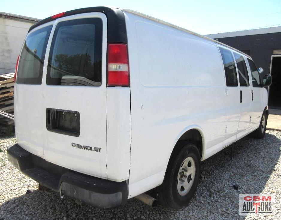 2003 Chevrolet Express 2500 Lawn Care Van, VIN # 1GCFG29T231184189