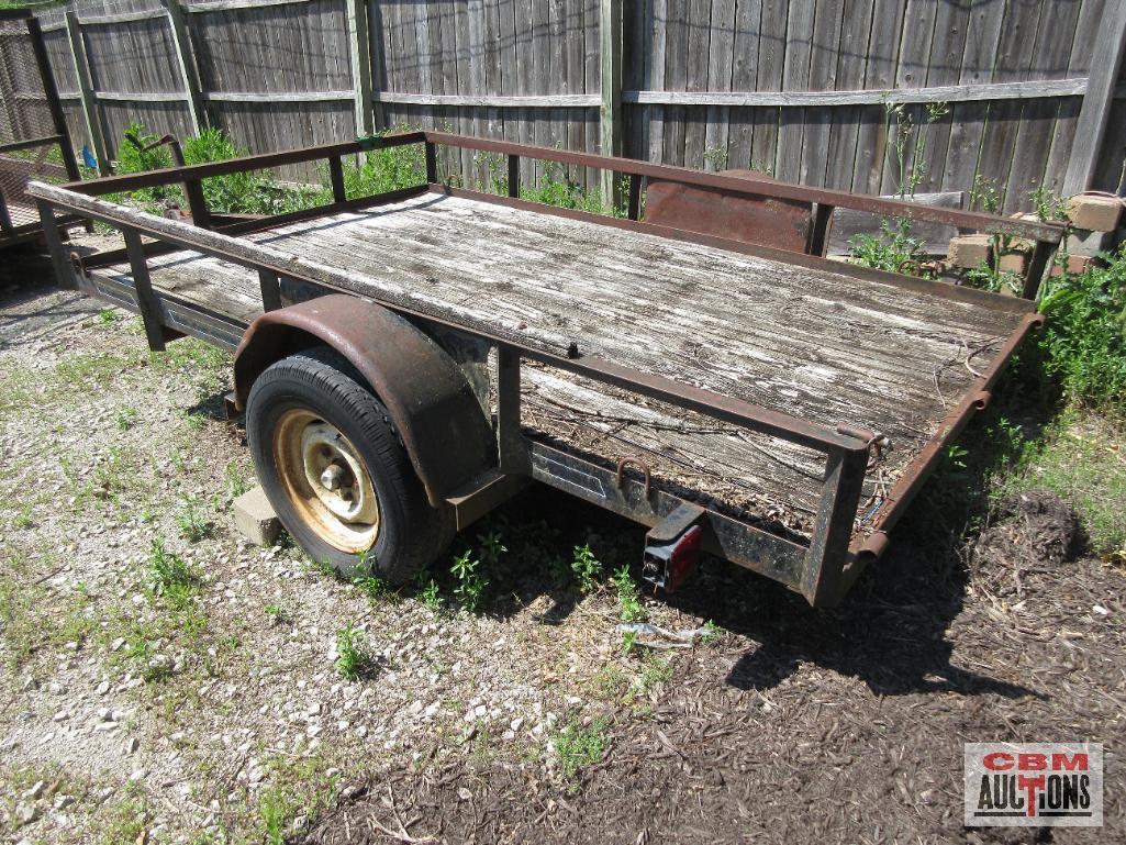 1995 SIMT 78"x10' Single Axle Flatbed Trailer