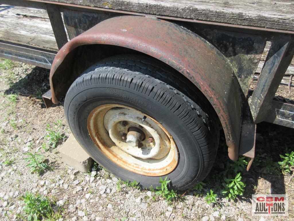 1995 SIMT 78"x10' Single Axle Flatbed Trailer