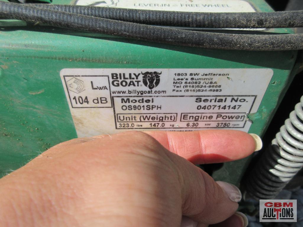 Billy Goat OS901SPH Over Seeder Slicer With Honda S#4147 (Runs)